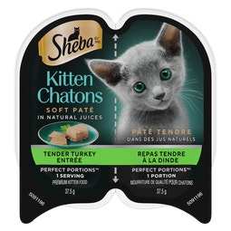 SHEBA® PERFECT PORTIONS™ Kitten Soft Paté Tender Turkey Entrée image
