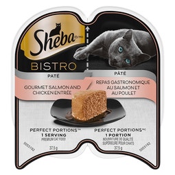 SHEBA® BISTRO PERFECT PORTIONS™ Paté Gourmet Salmon & Chicken Entrée image