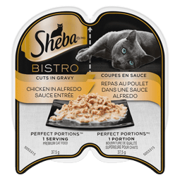 SHEBA® BISTRO PERFECT PORTIONS™ Cuts in Gravy Chicken in Alfredo Sauce Entrée image