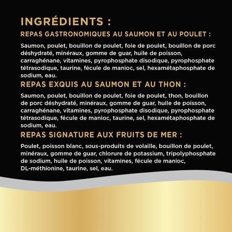 Repas gastronomiques au saumon et au poulet, repas exquis au saumon et au thon et repas signature aux fruits de mer SHEBA(MD) BISTRO PERFECT PORTIONS(MC) pâté image 1