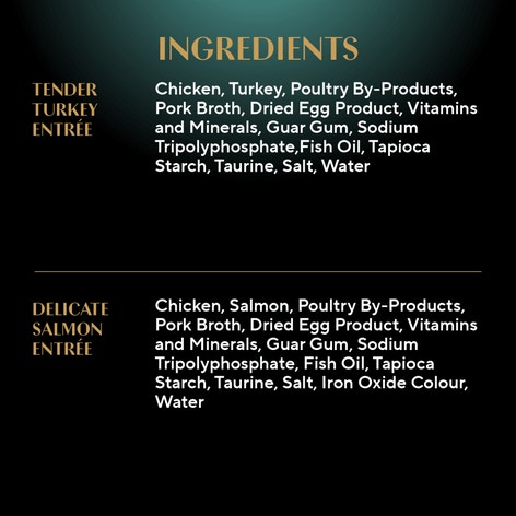 SHEBA® PERFECT PORTIONS™ Kitten Soft Paté Tender Turkey Entrée and Delicate Salmon Entrée image 1