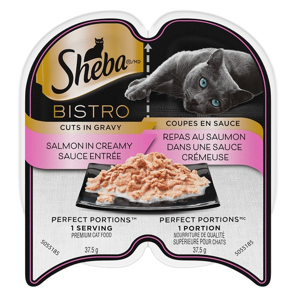 SHEBA® BISTRO PERFECT PORTIONS™ Cuts in Gravy Salmon in Creamy Sauce Entrée image 1