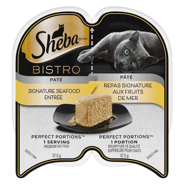 SHEBA BISTRO PERFECT PORTIONS Pate Signature Seafood Entree