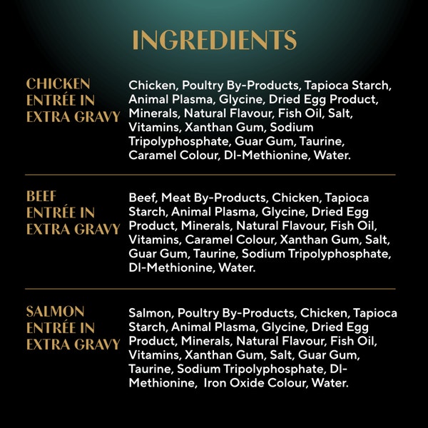 SHEBA® GRAVY INDULGENCE™ PERFECT PORTIONS™  Chicken & Beef & Salmon Entrée in Extra Gravy Variety Pack image 4