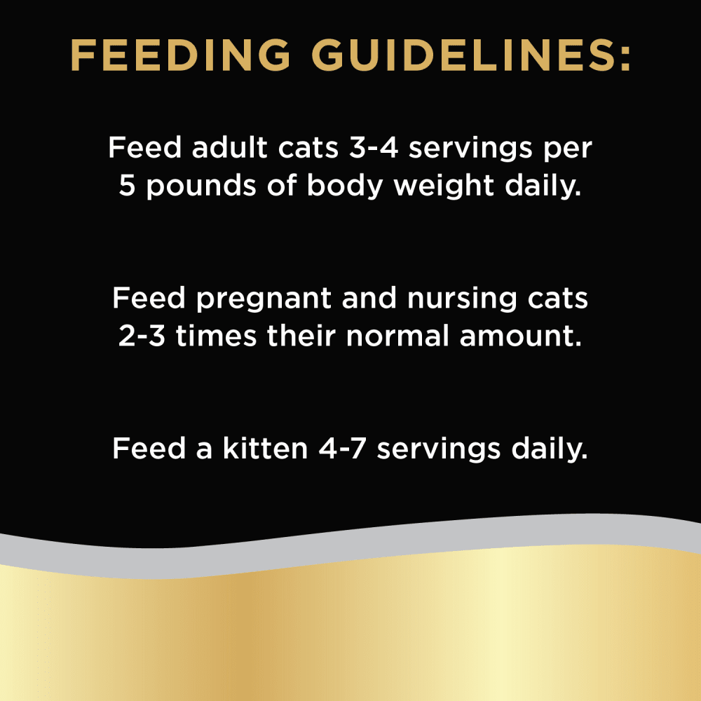 SHEBA® BISTRO PERFECT PORTIONS™ Paté Signature Seafood Entrée feeding guidelines image