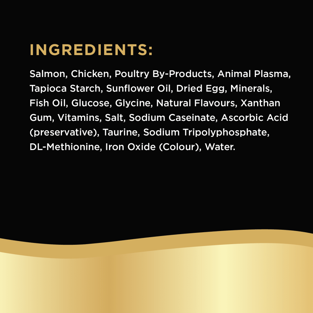 SHEBA® BISTRO PERFECT PORTIONS™ Cuts in Gravy Salmon in Creamy Sauce Entrée ingredients image